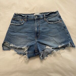 Abercrombie & Fitch Cut Off Shorts High Rise Curve Love